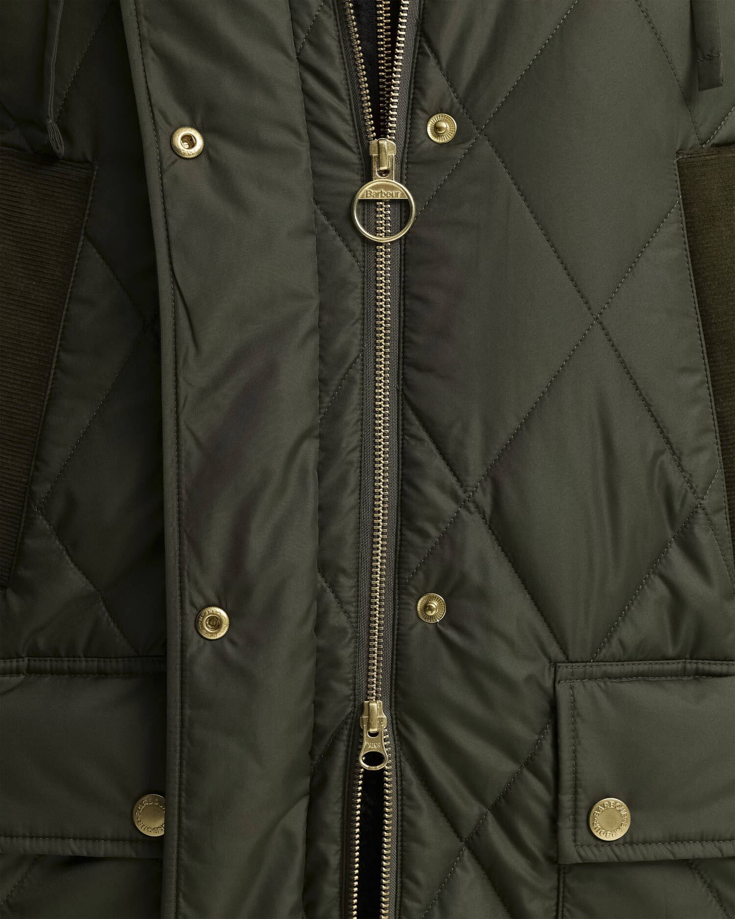 Barbour naisten tikkitakki Rudson Quilt, khaki