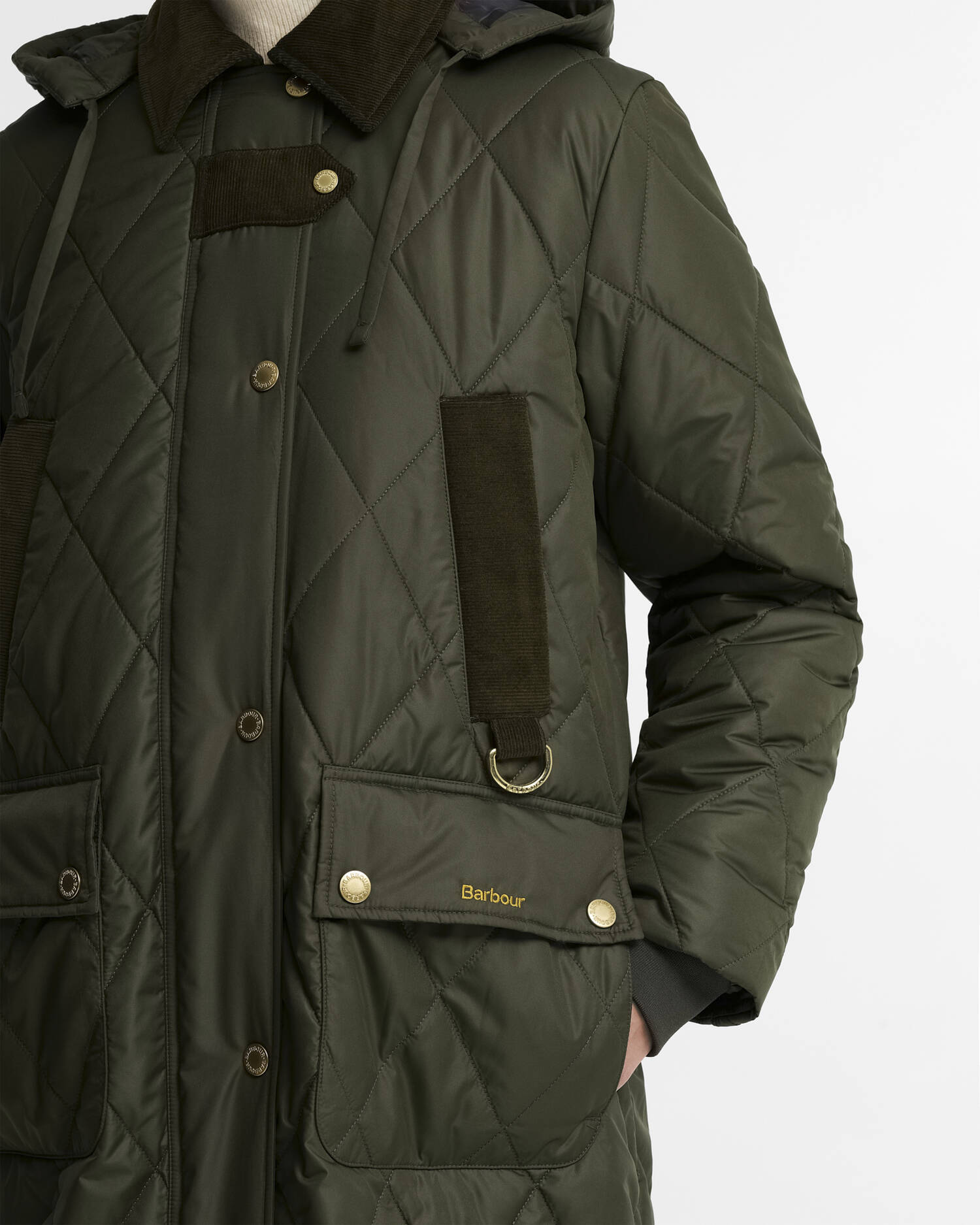 Barbour naisten tikkitakki Rudson Quilt, khaki