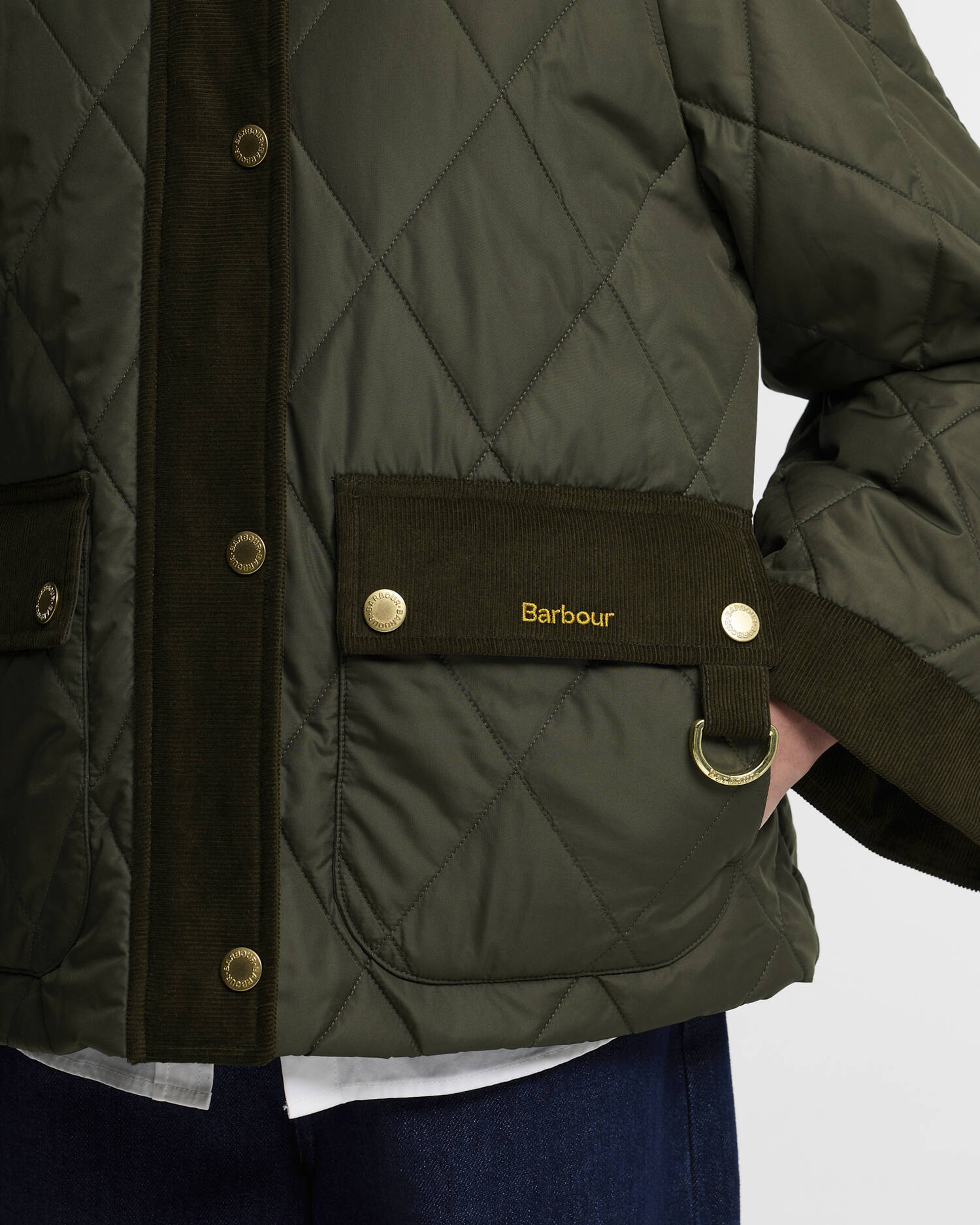 Barbour naisten tikkitakki Kilnwick Quilt, Khaki