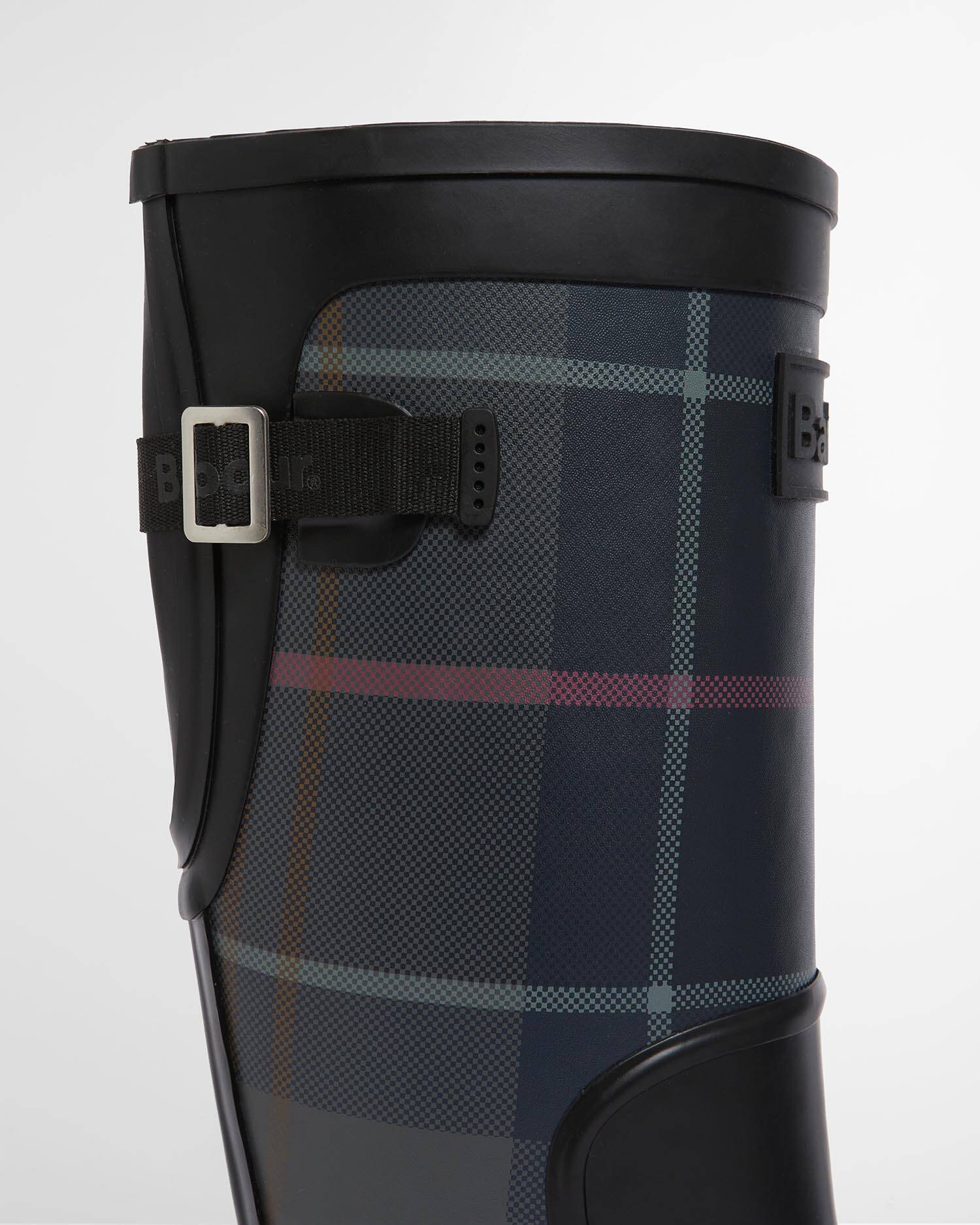 Barbour naisten saappaat Dena Tartan Wellingtons, musta