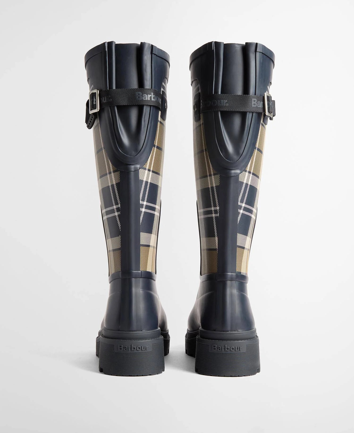 Barbour naisten saappaat Dena Tartan Wellingtons, tummansininen