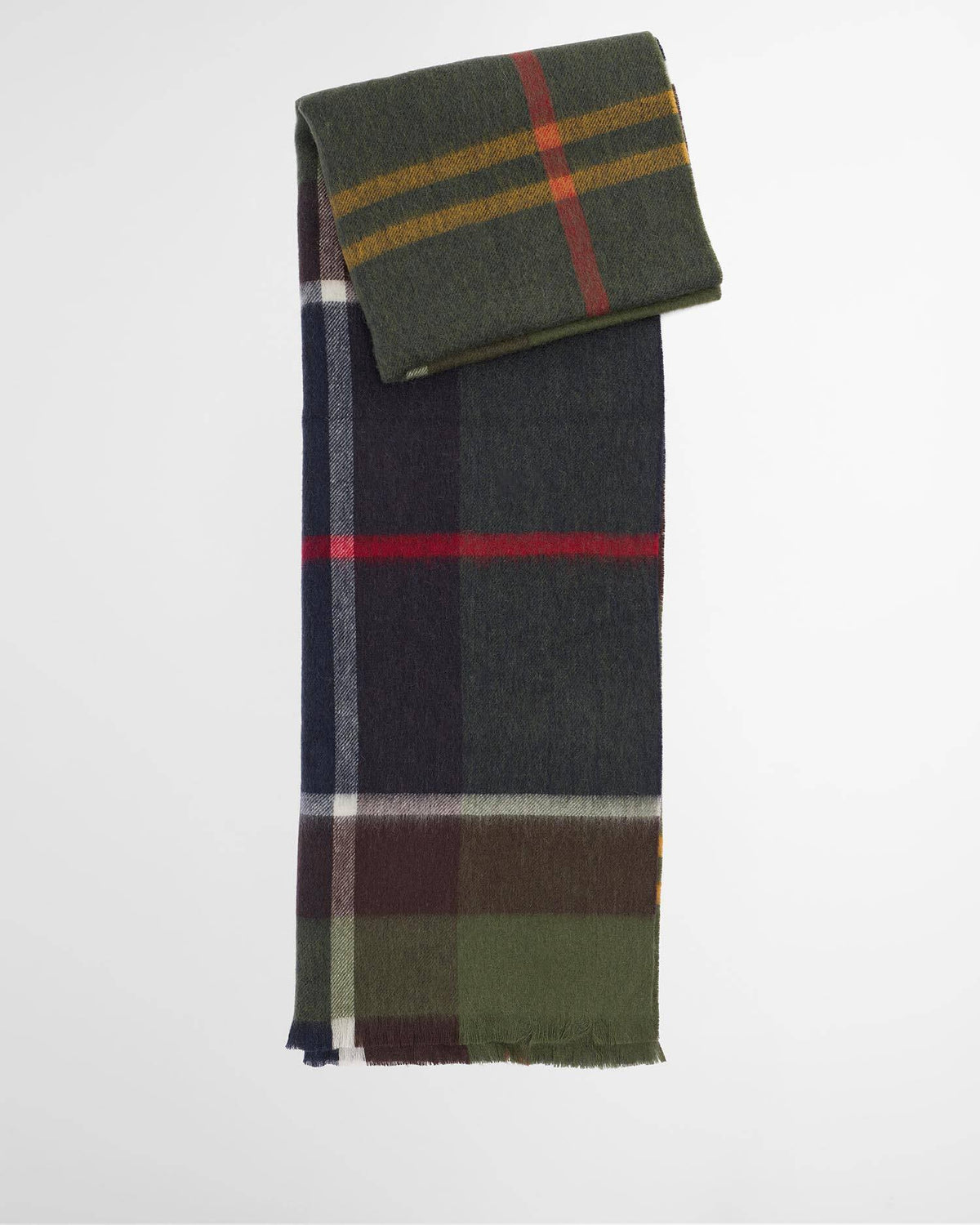 Barbour naisten huivi Rosefield Tartan Scarf, vihreä ruutu