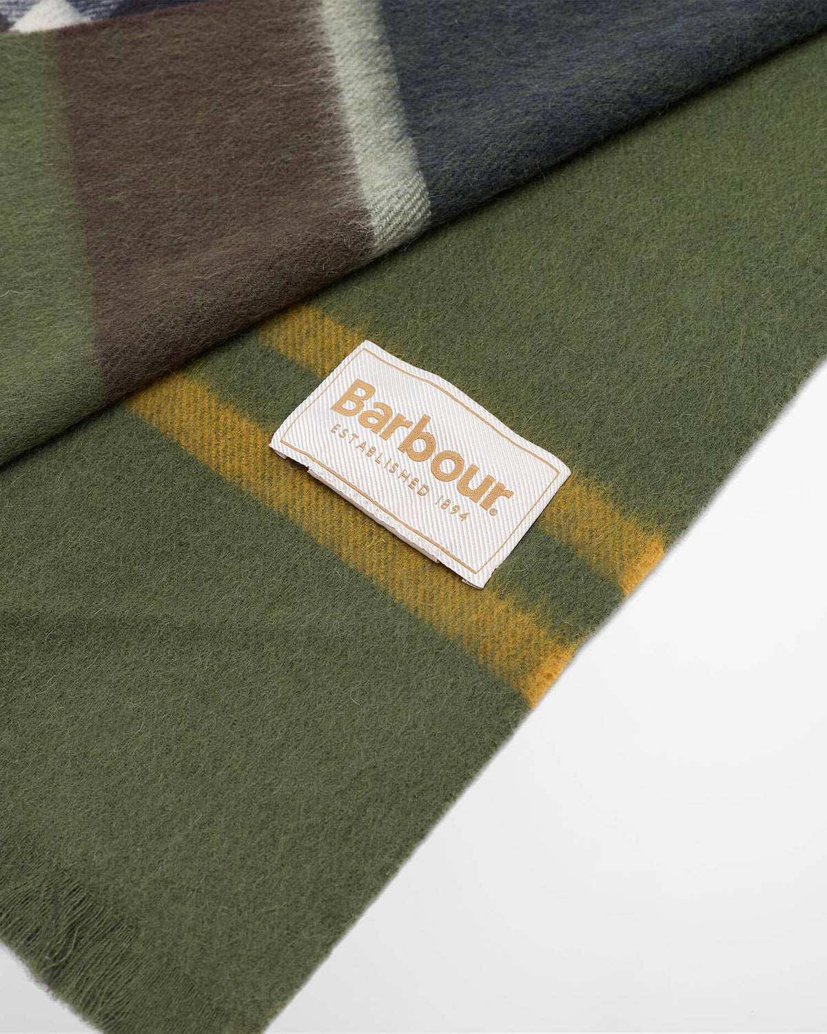Barbour naisten huivi Rosefield Tartan Scarf, vihreä ruutu