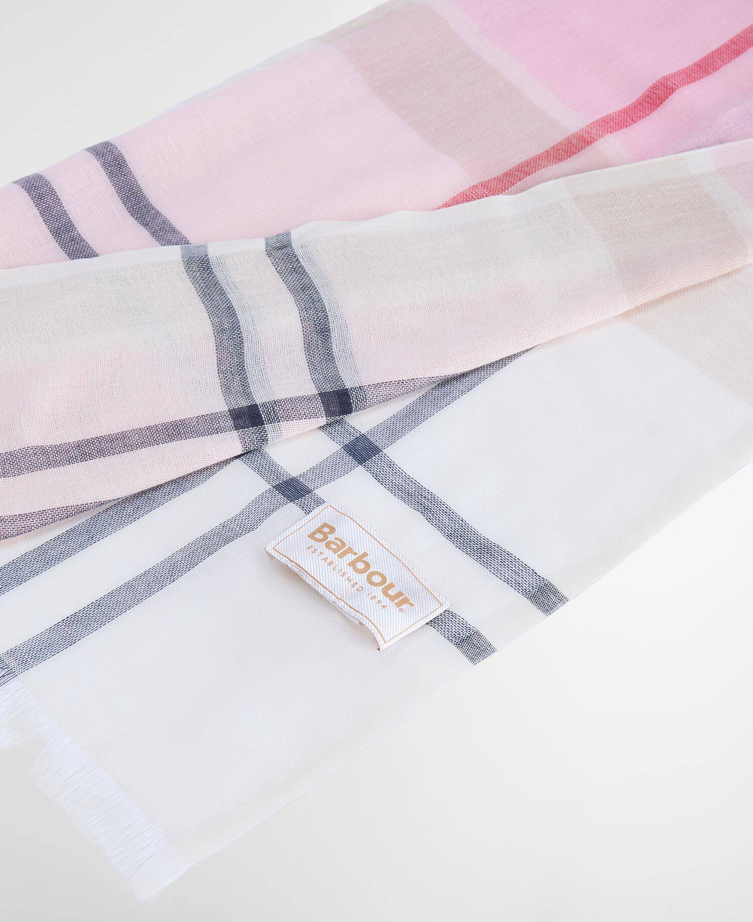 Barbour huivi Abigail Scarf, pinkki kuosi