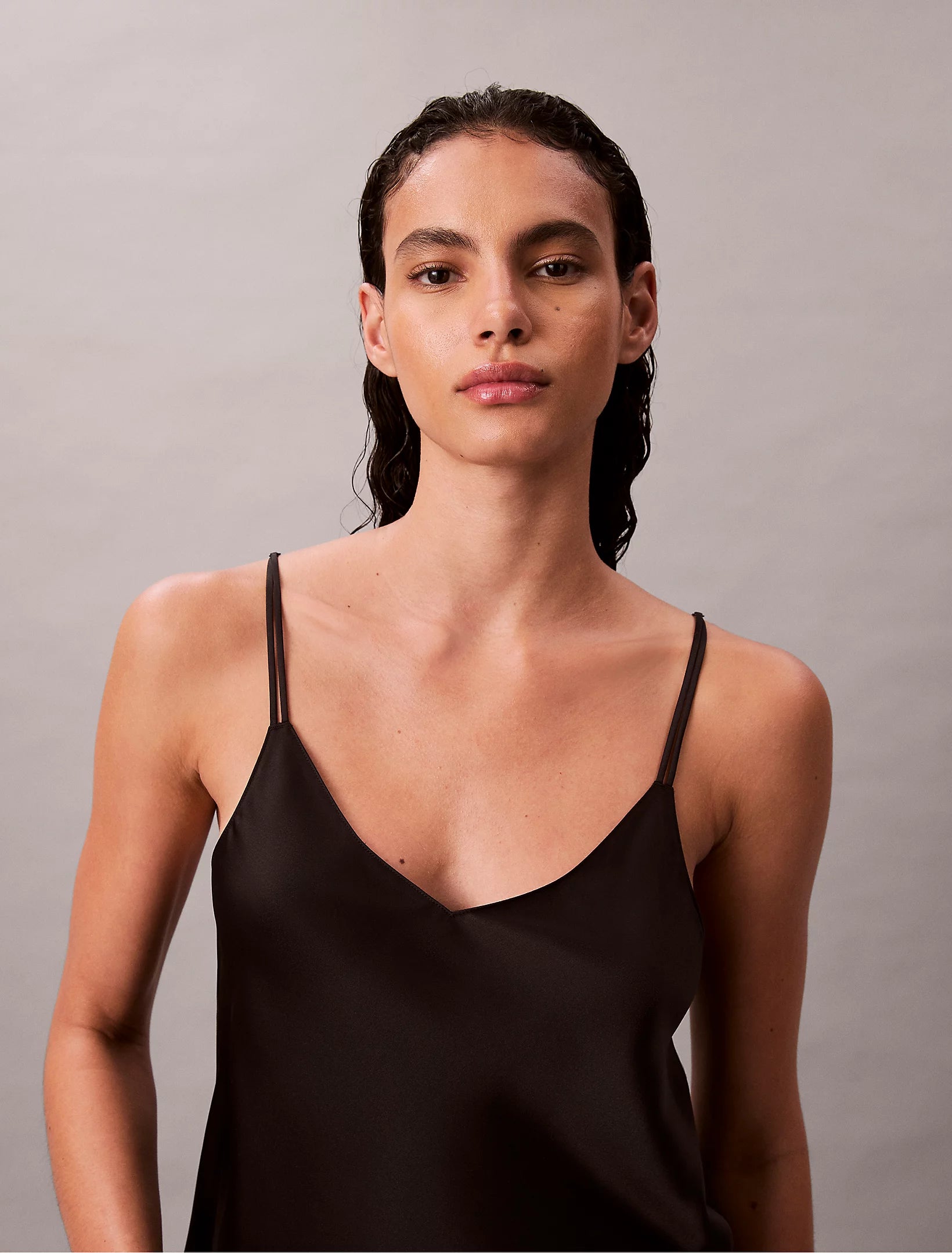 Calvin Klein naisten shortsit, CAMI SHORT SET Musta