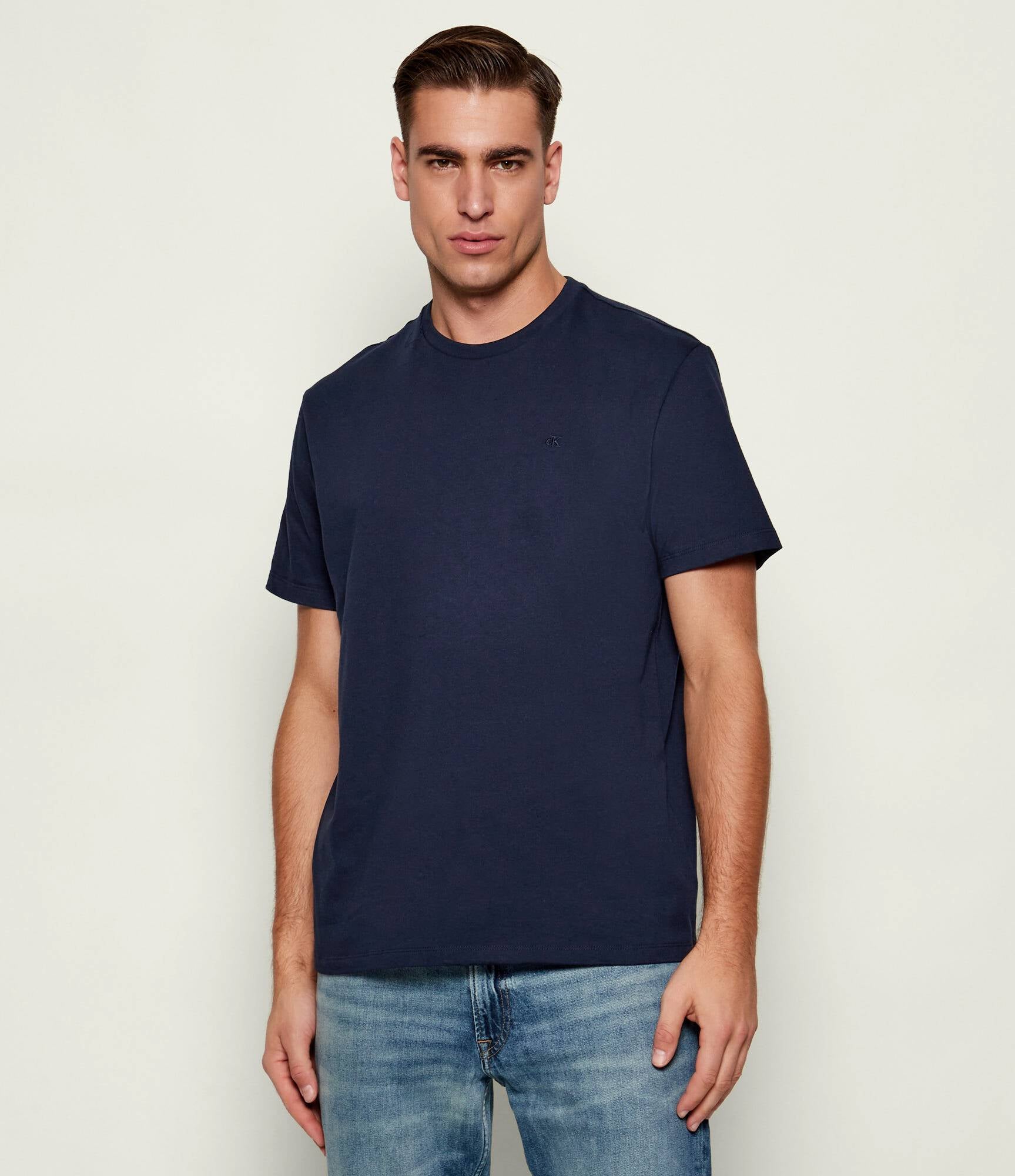 Calvin Klein Jeans miesten t-paita T SS CLASSIC MONOGRAM TEE 2PK, tummansininen