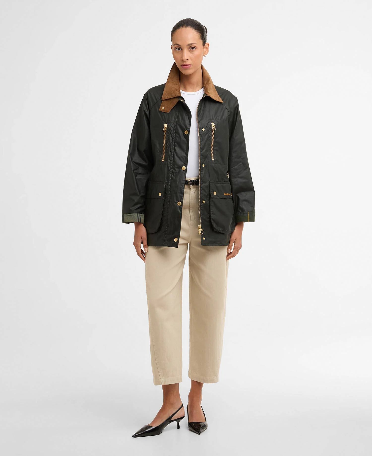 Barbour naisten takki Argill Wax, khaki