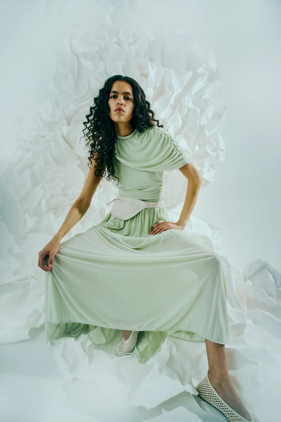 Copenhagen Muse naisten mekko Mejse Dress, vaaleanvihreä