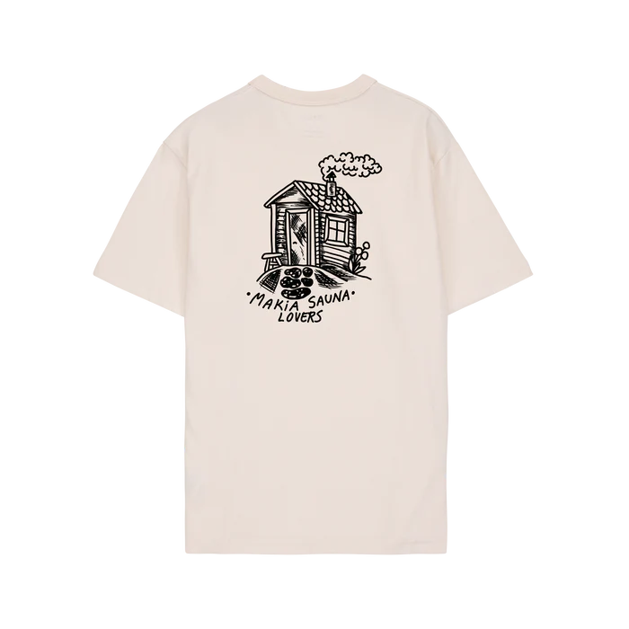 Makia miesten t-paita K Sauna T-shirt, valkoinen