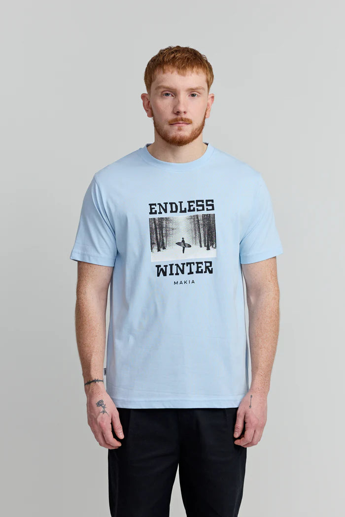 Makia miesten t-paita Endless T-shirt, vaaleansininen