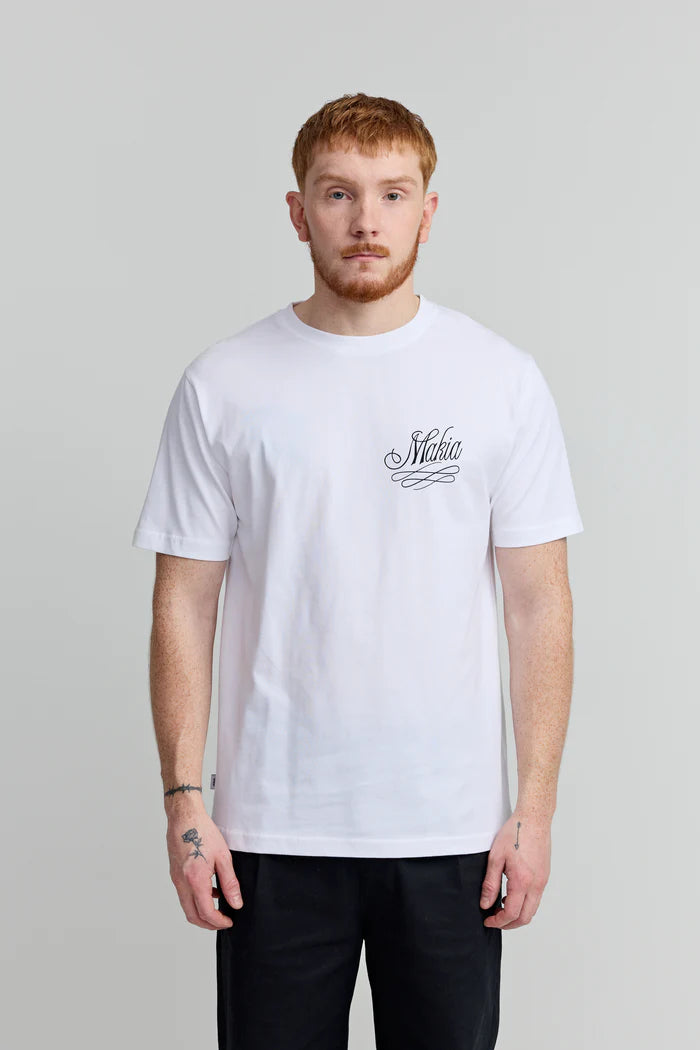 Makia miesten t-paita Mermaid T-shirt, valkoinen