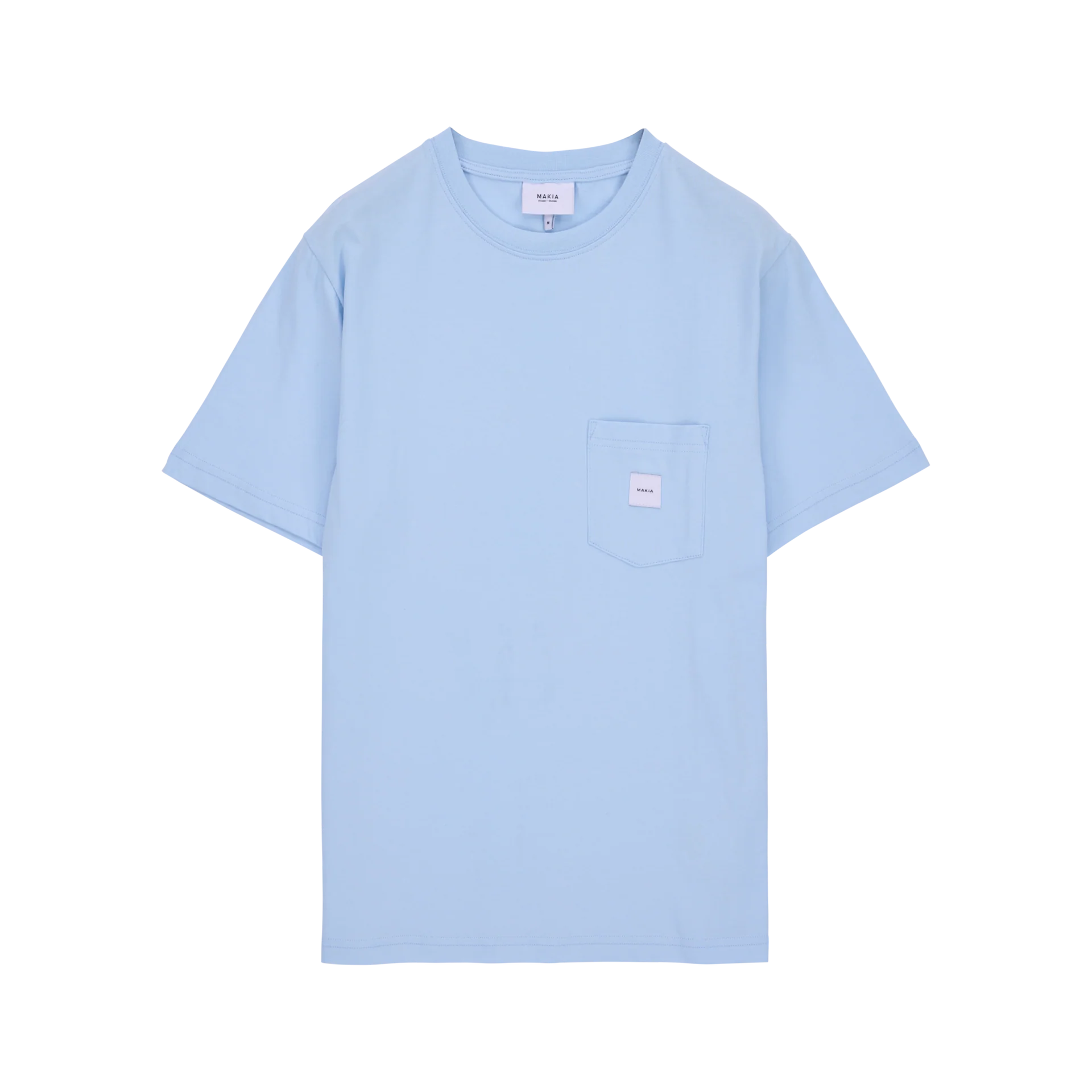 Makia miesten t-paita K Square Pocket t-shirt, vaaleansininen
