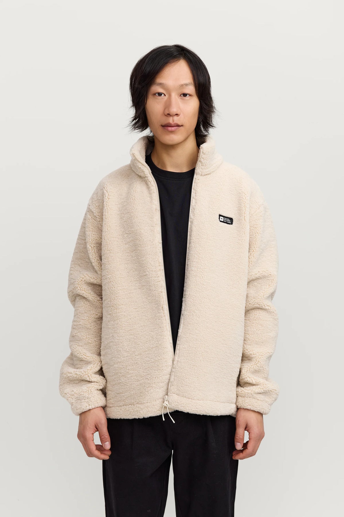 Makia miesten teddytakki Park Fleece Jacket, luonnonvalkoinen