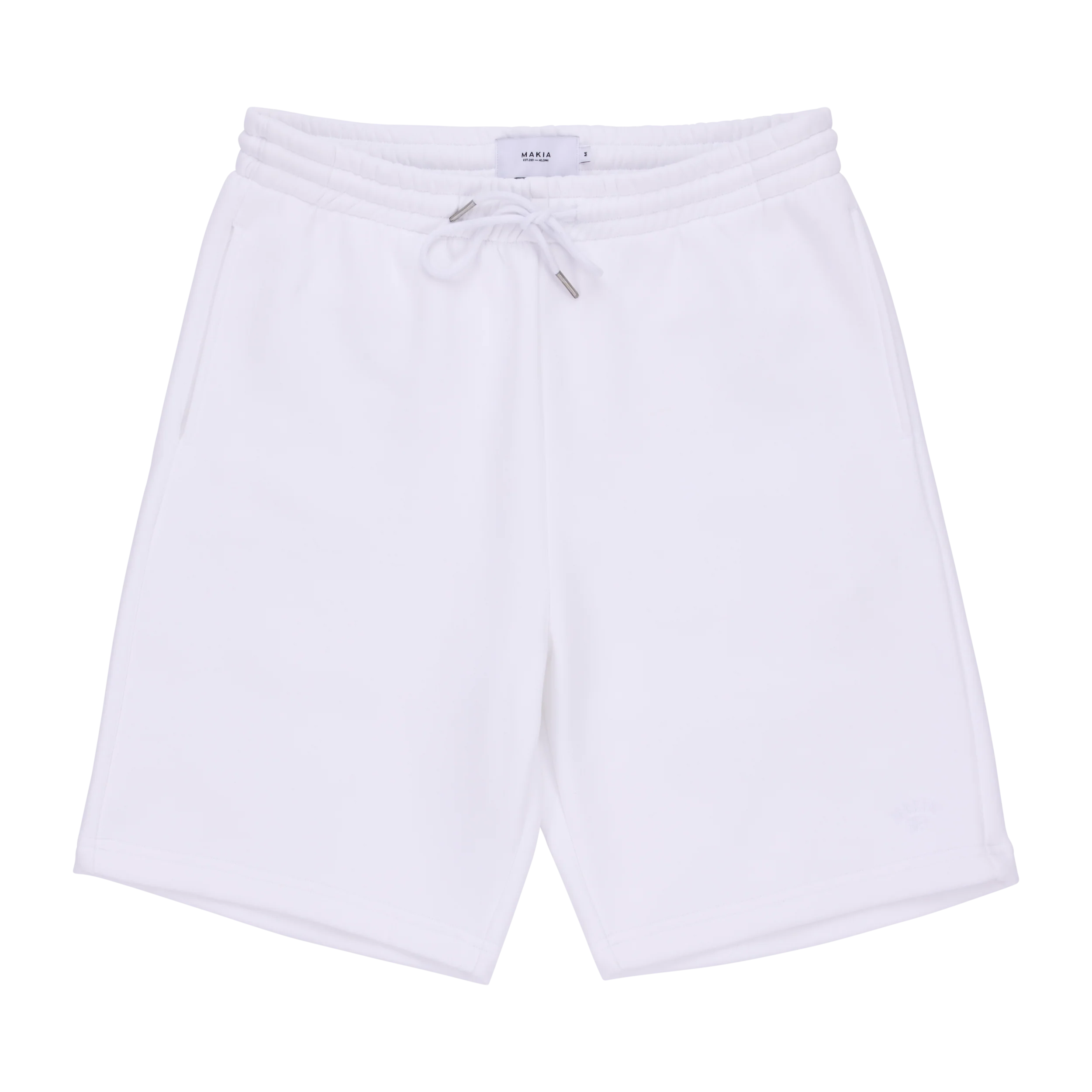 Makia miesten collegeshortsit Cove Sweatshorts, valkoinen