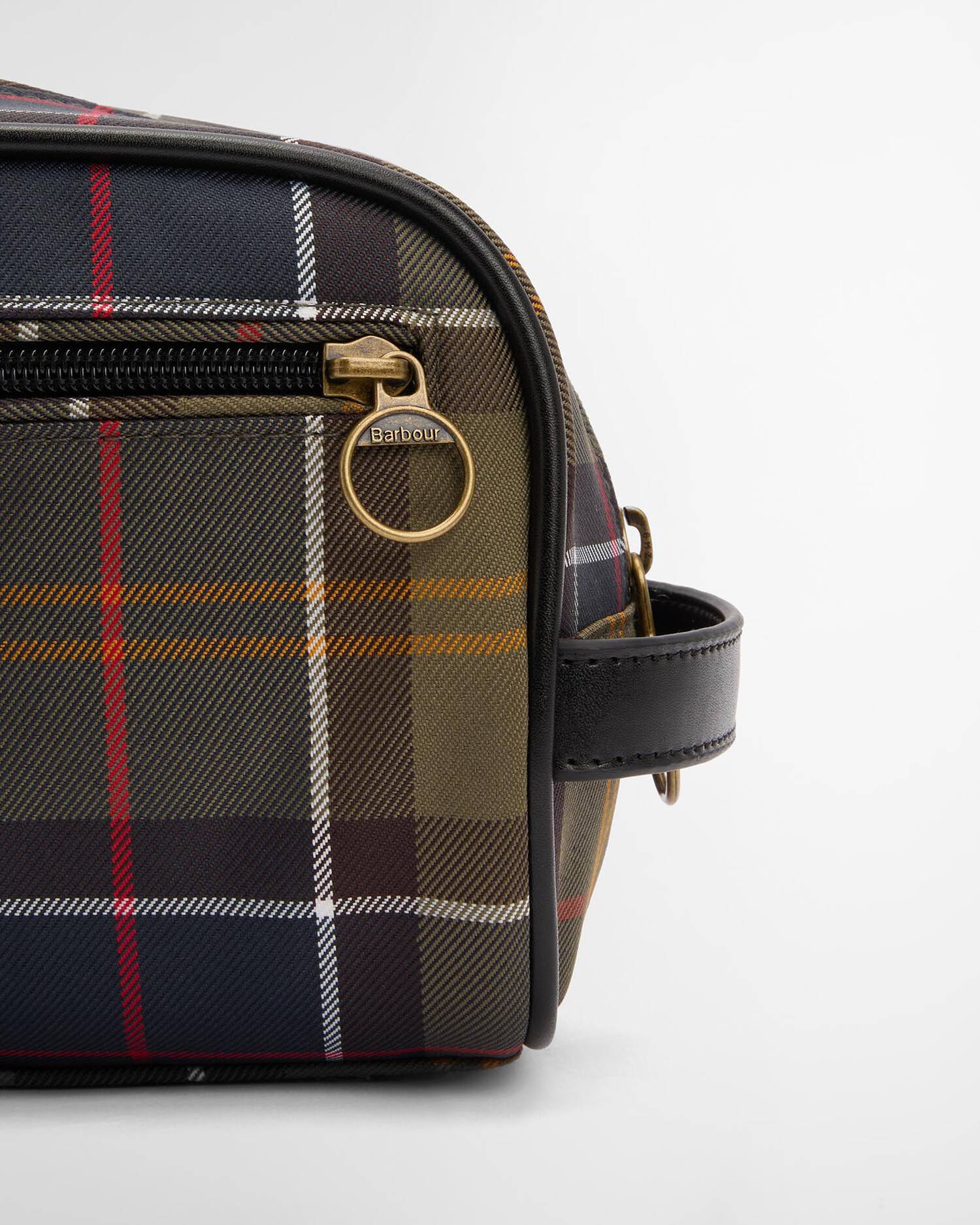Barbour toilettilaukku Tartan Washbag, vihreä ruutu