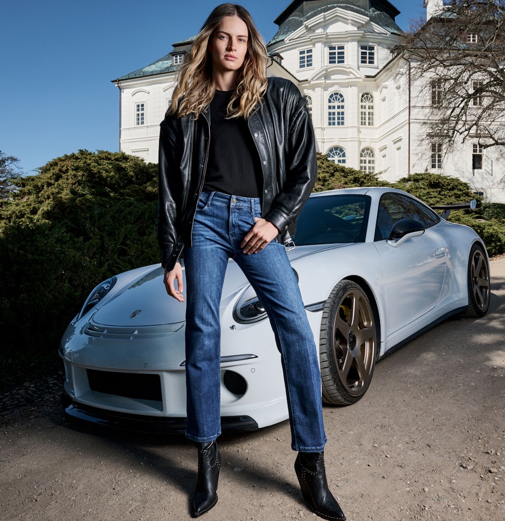 Mac naisten farkut Laura Stretch Denim, tummansininen