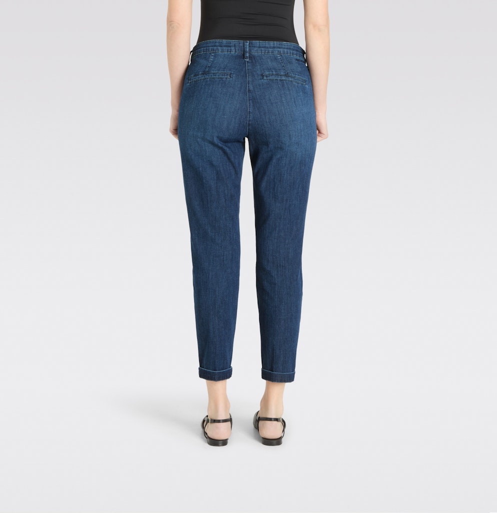 Mac naisten farkut Chino Turn Up, sininen indigo