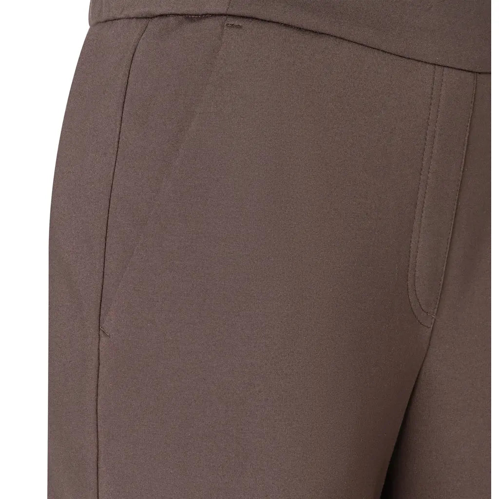 Mac naisten housut Chiara Long Pant, tummanruskea