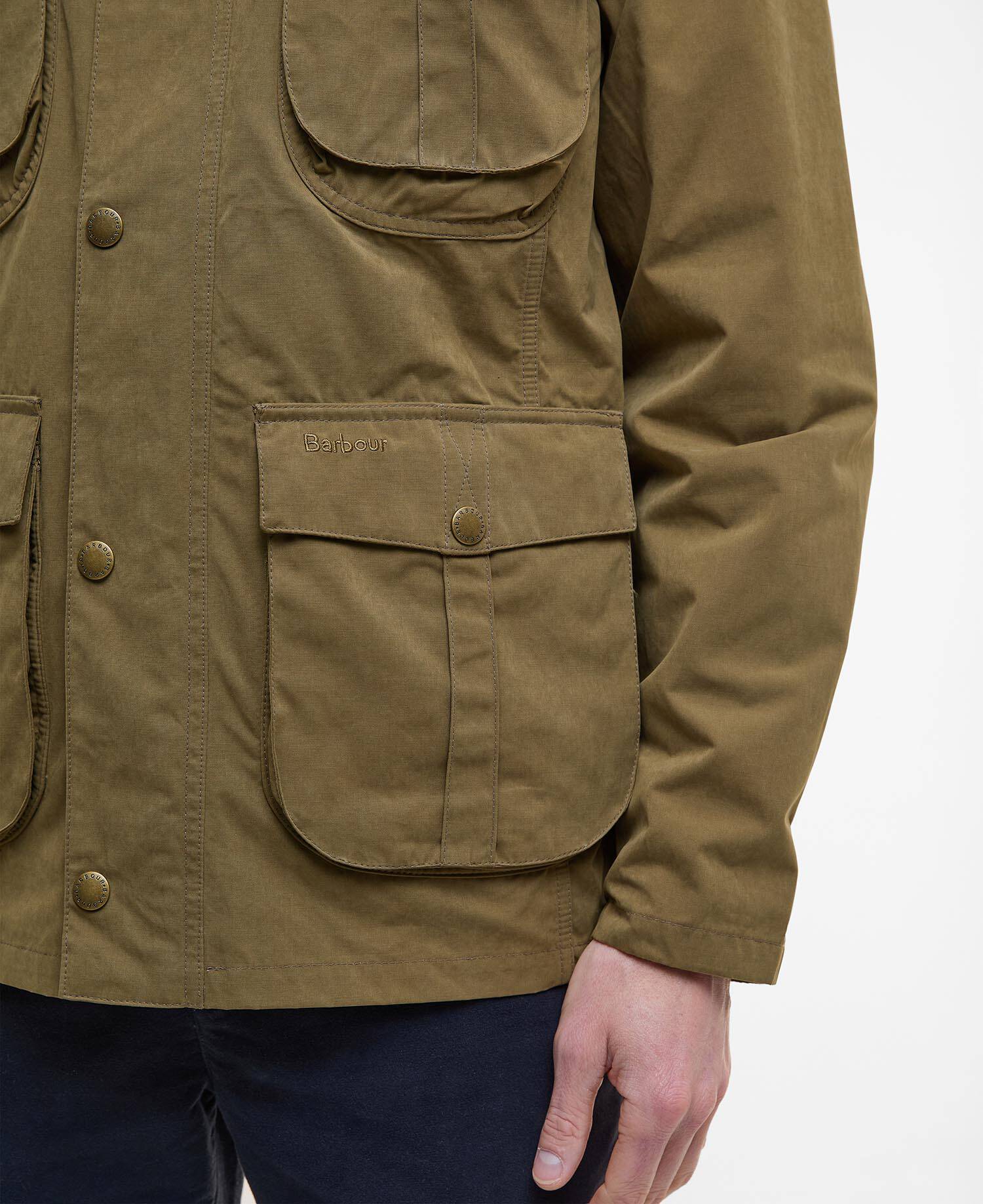 Barbour miesten takki Sanderling Casual Jacket, vaalea armeijanvihreä