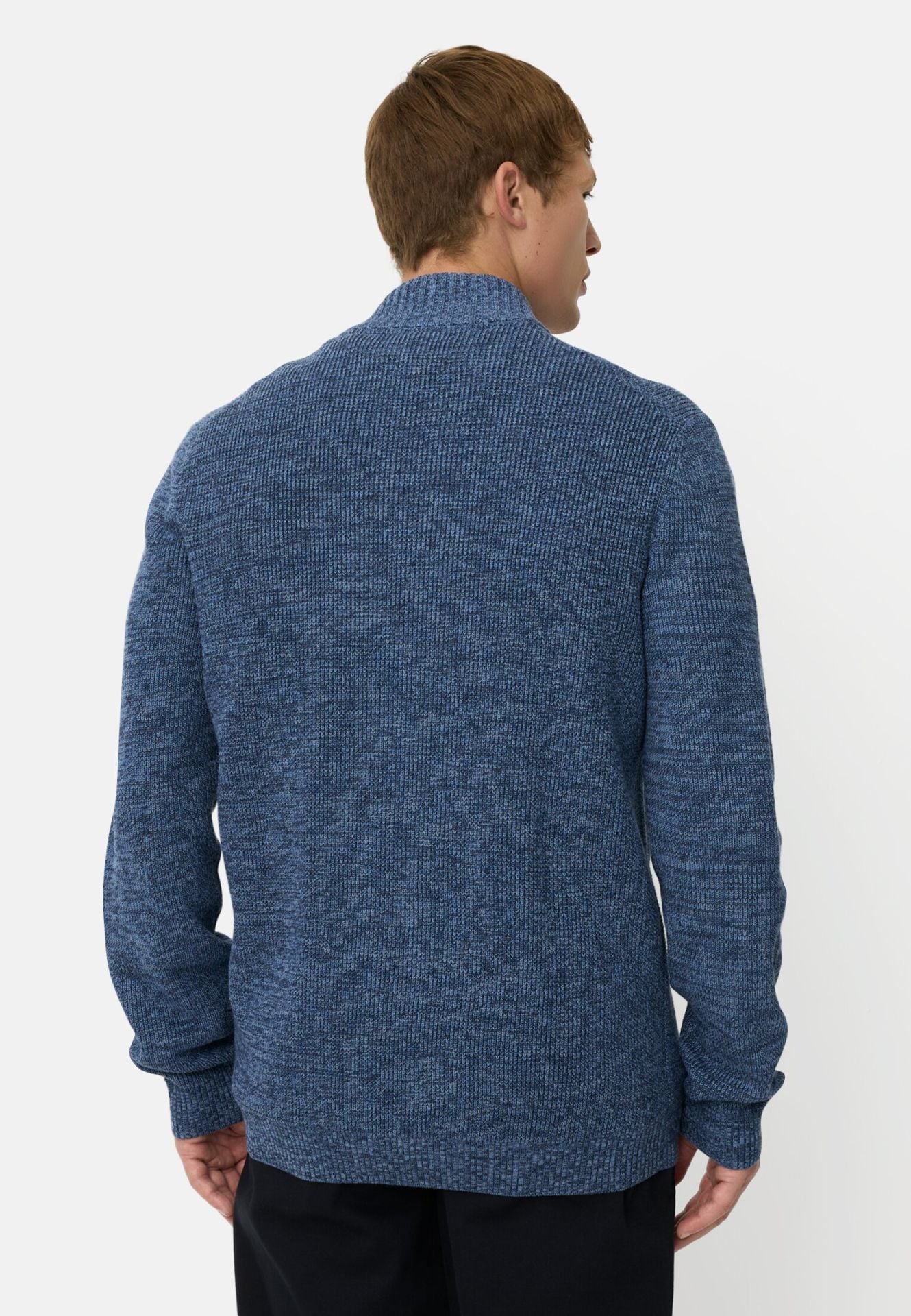 Camel Active miesten neuletakki Zip Knit Sweater, sininen