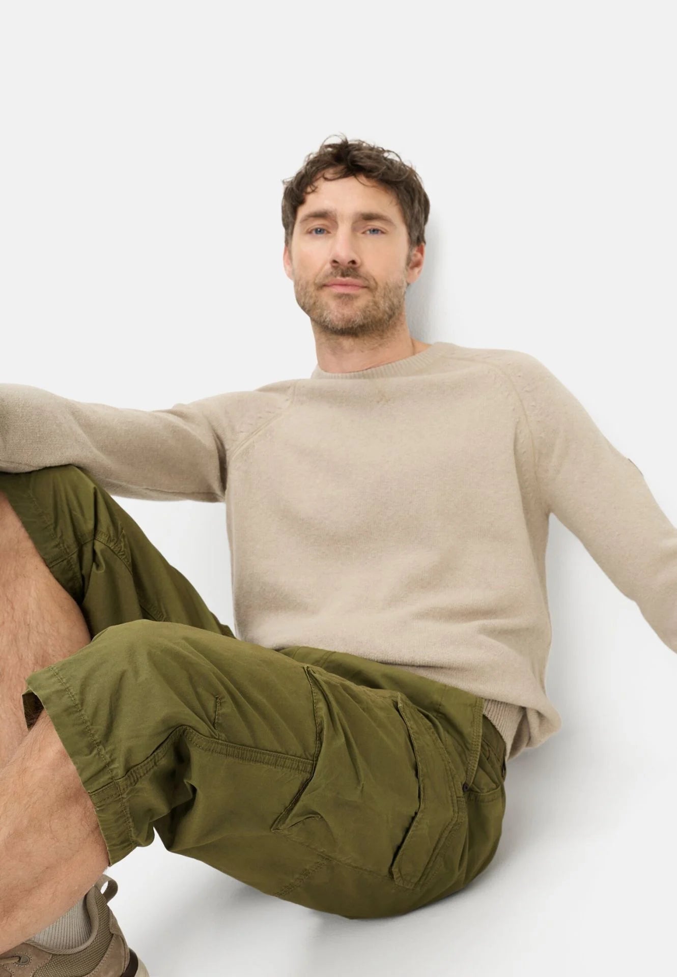 Camel Active miesten shortsit Capri Shorts LOS, khaki