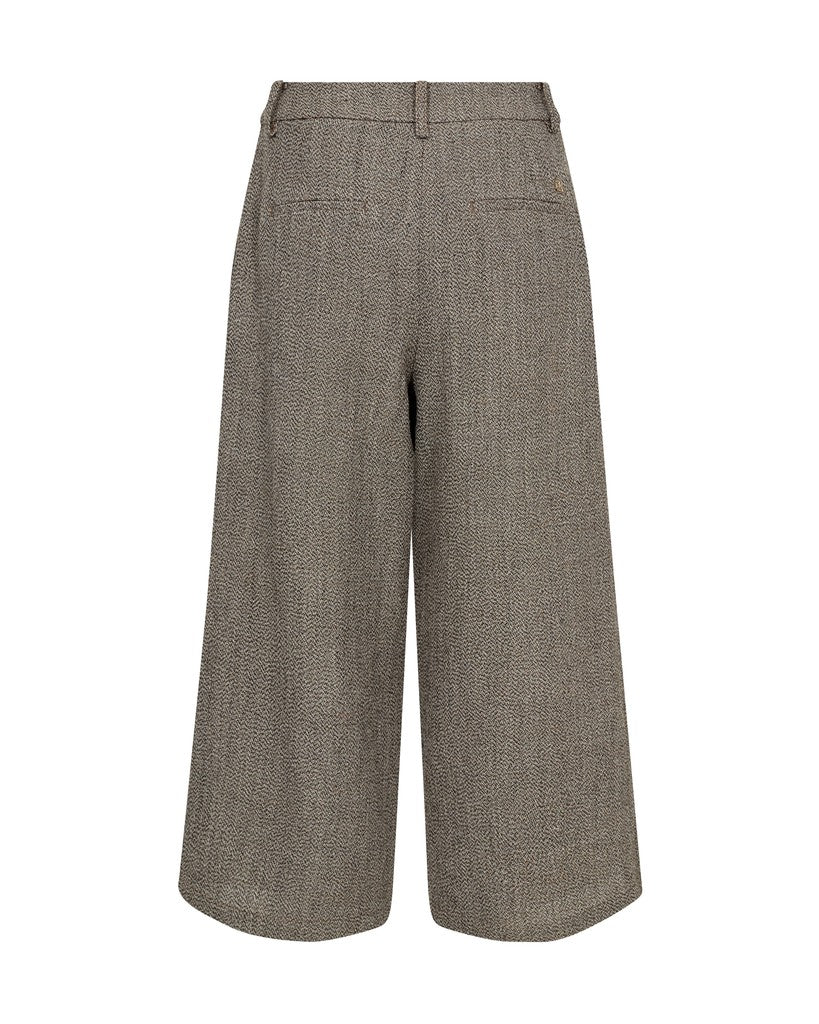 Mos Mosh naisten kangashousut Corinne Utah Pant, kuosillinen beige