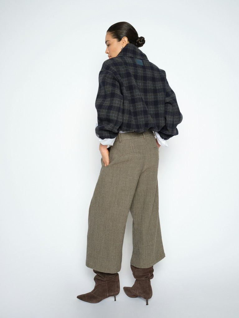 Mos Mosh naisten kangashousut Corinne Utah Pant, kuosillinen beige