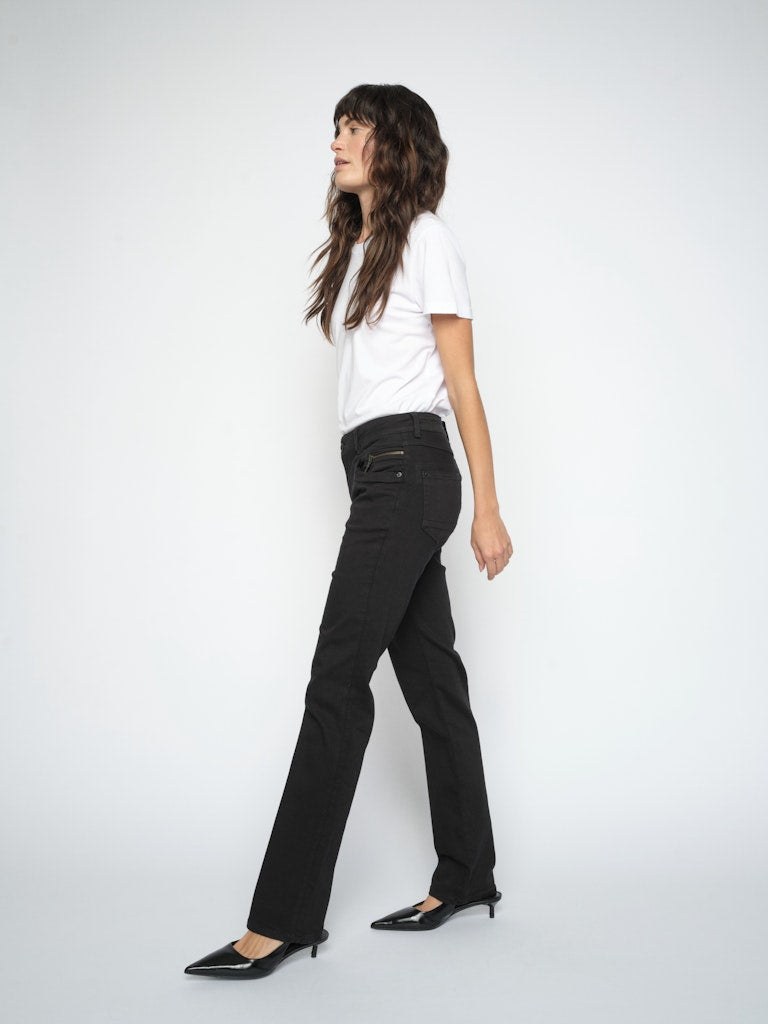 Mos Mosh naisten farkut Carla Naomi Deluxe Jeans, musta