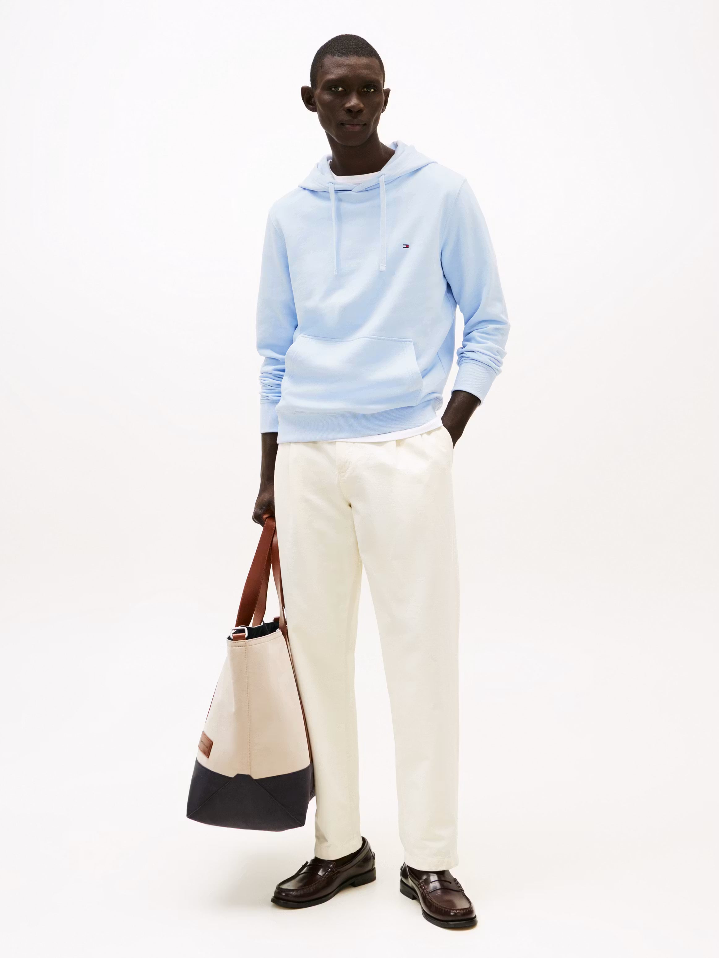 Tommy Hilfiger miesten huppari K Essential Terry Hoody, vaaleansininen
