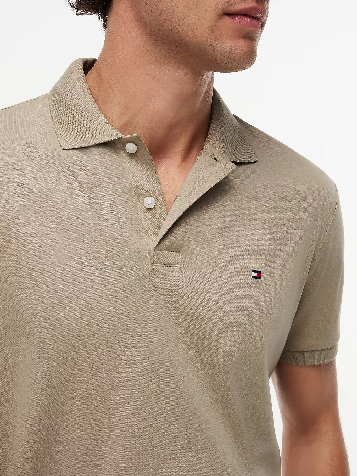 Tommy Hilfiger miesten pikeepaita Liquid Cotto Reg Seasonal Polo, beige