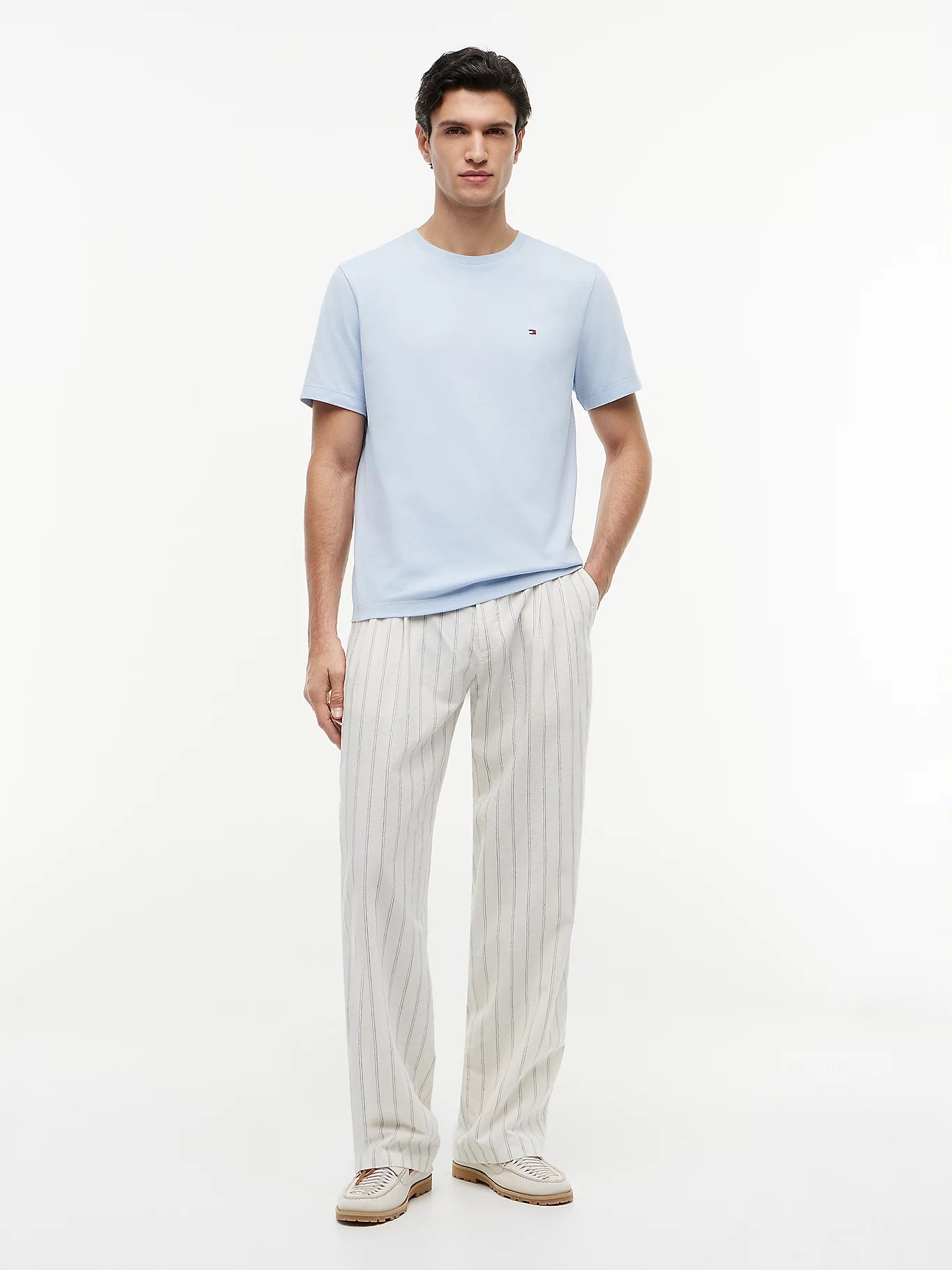 Tommy Hilfiger miesten t-paita Ess Seasonal Reg Fit Solid Tee, sky blue