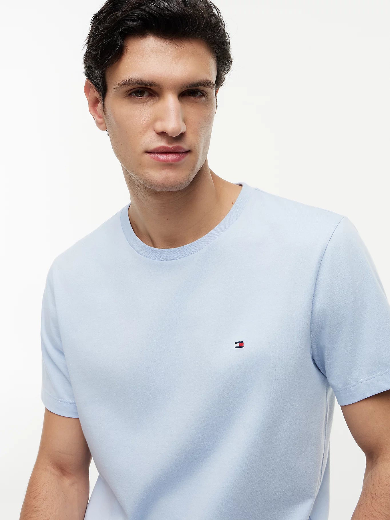 Tommy Hilfiger miesten t-paita Ess Seasonal Reg Fit Solid Tee, sky blue