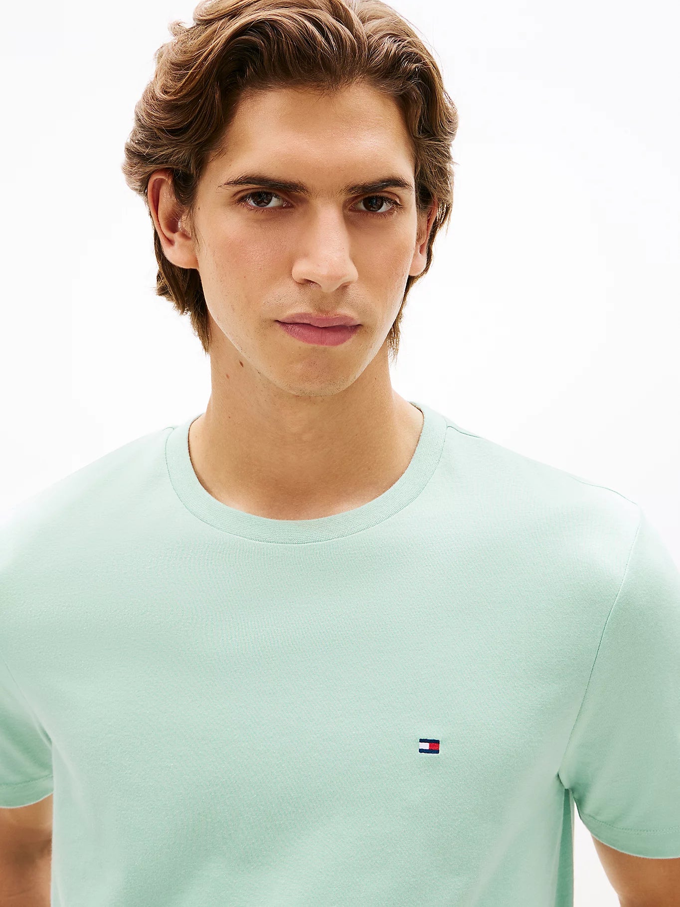 Tommy Hilfiger miesten t-paita Essential Reg Fit Tee, mintunvihreä