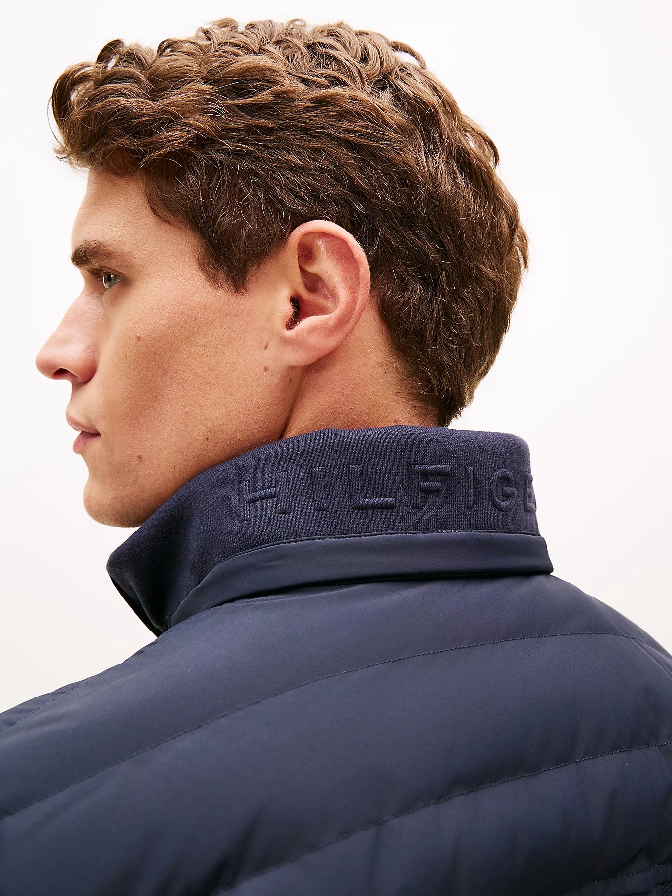 Tommy Hilfiger miesten huppari Mix Media Hooded Zip, tummansininen