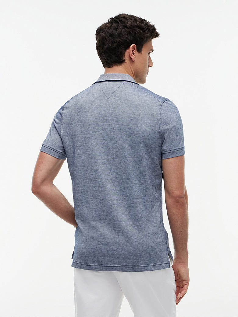 Tommy Hilfiger miesten pikeepaita DC Performance Zip, vaaleansininen
