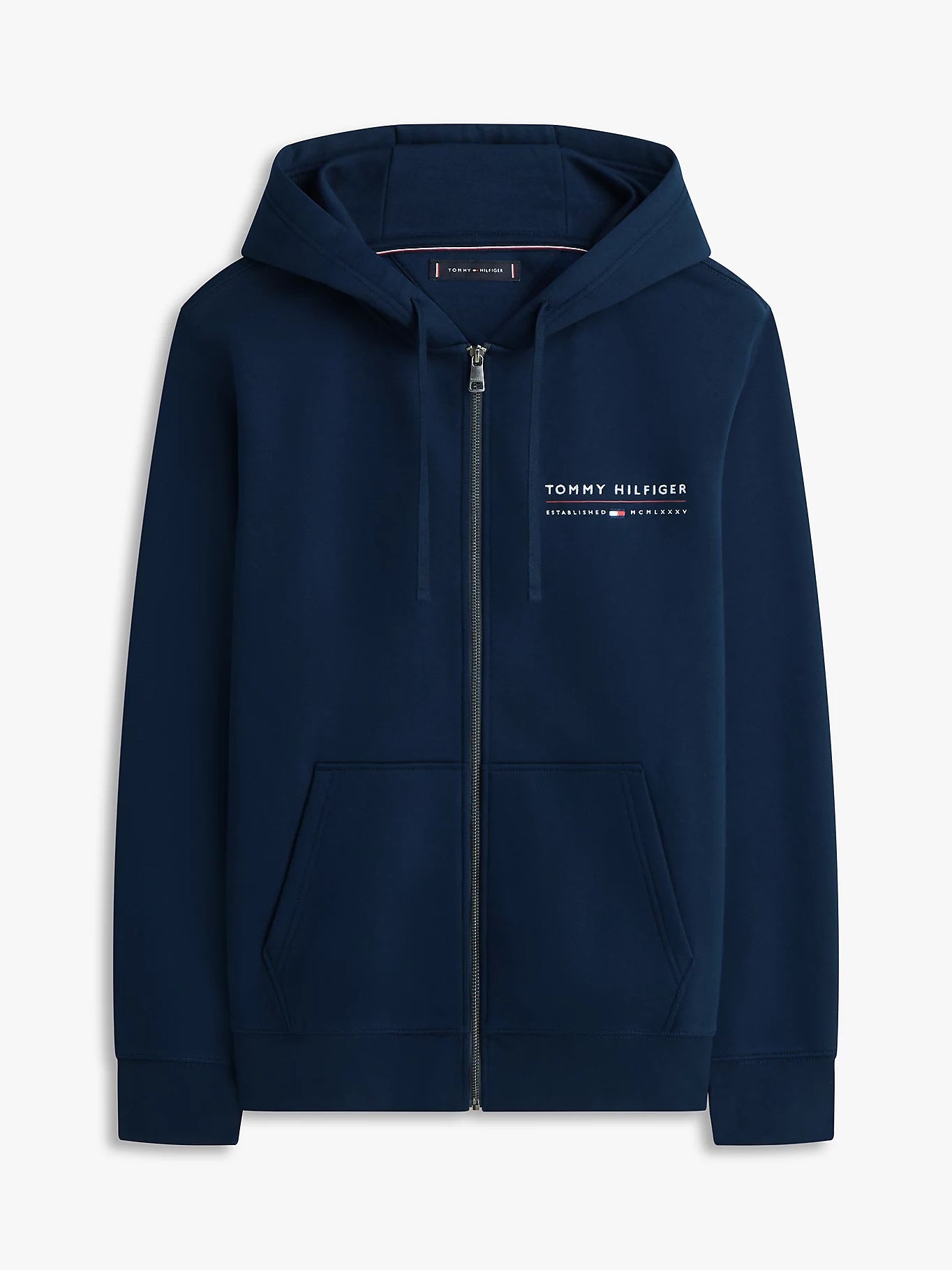 Tommy Hilfiger miesten huppari Brand Love TR Lockup FZ Hoody, tummansininen