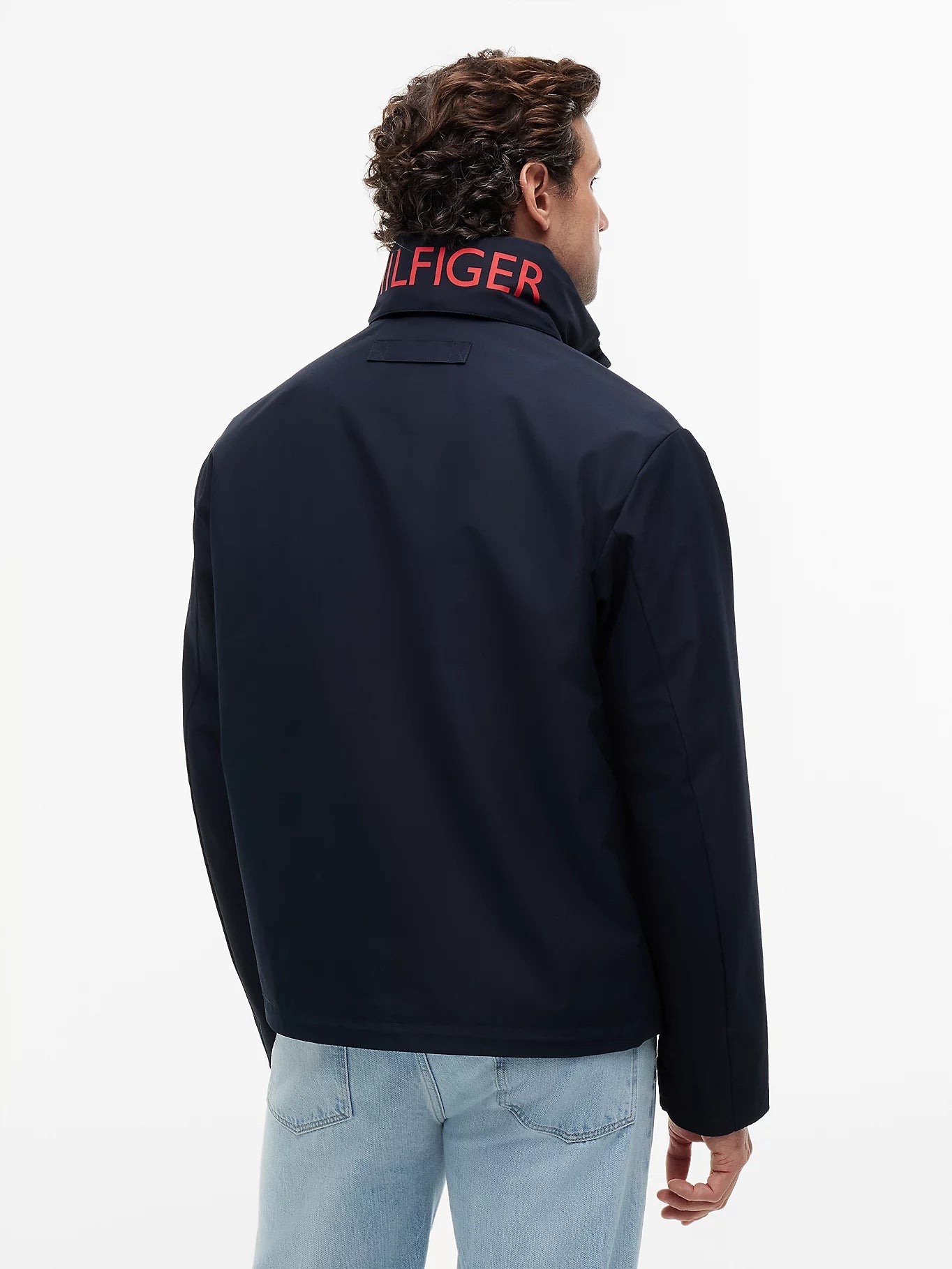 Tommy Hilfiger miesten takki Collar Logo, tummansininen