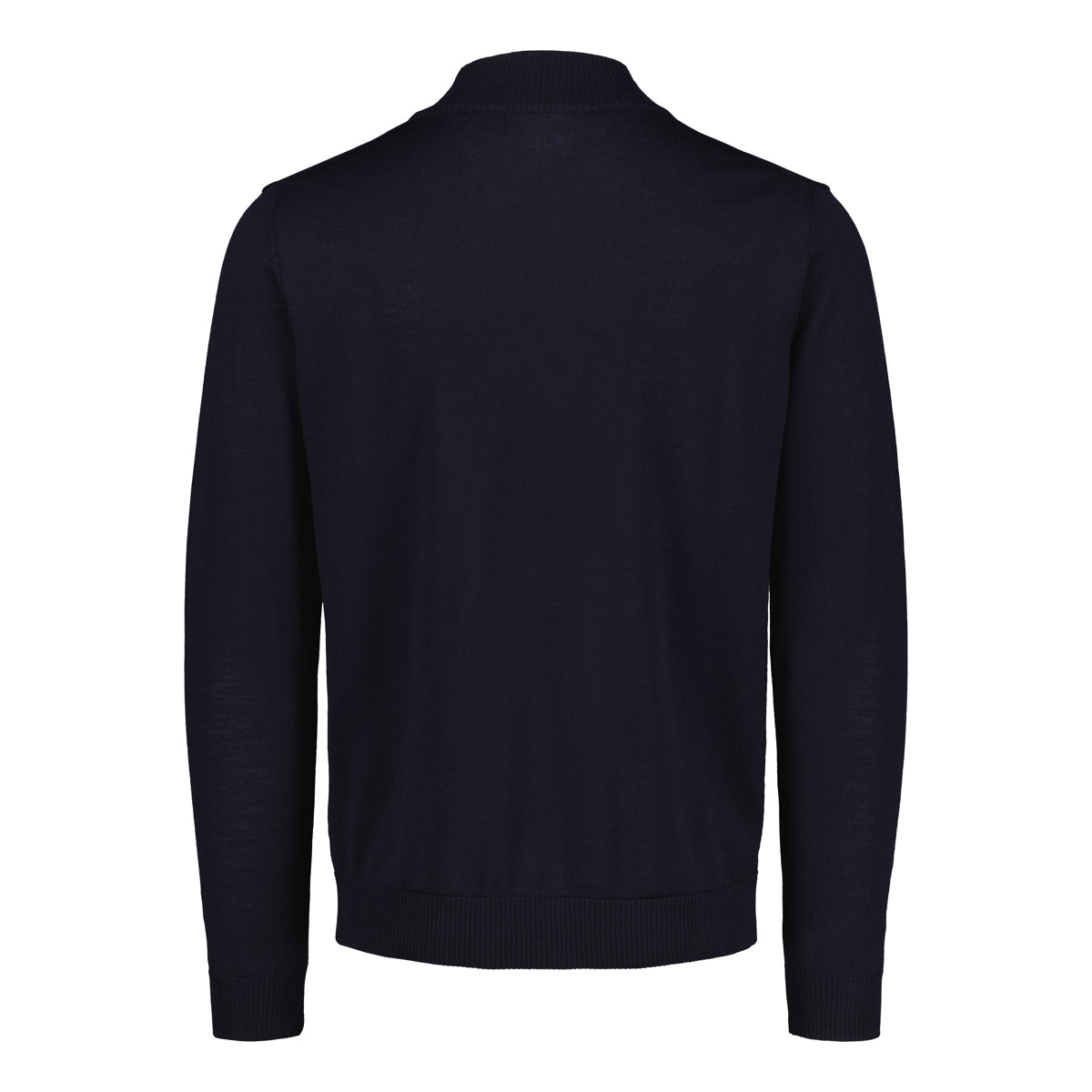 Sinnuu miesten neulepusero Half Zip Merino Wool Made in Italy, tummansininen