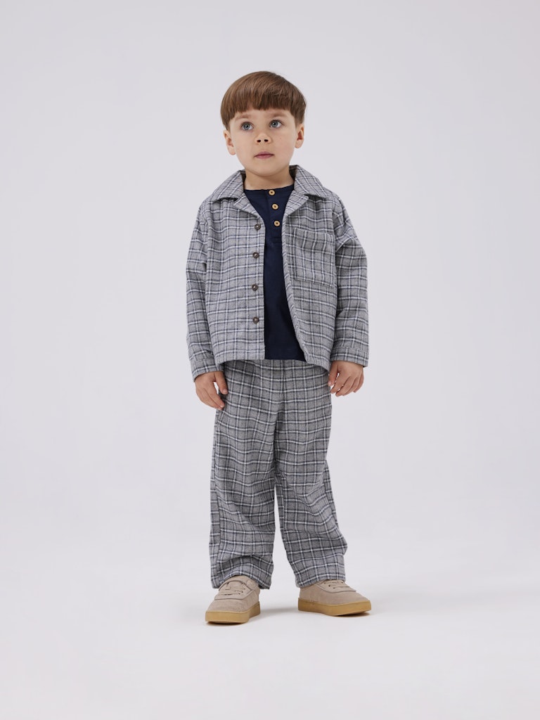 Name It housut K NMNSTRANE PANT, harmaa ruutu