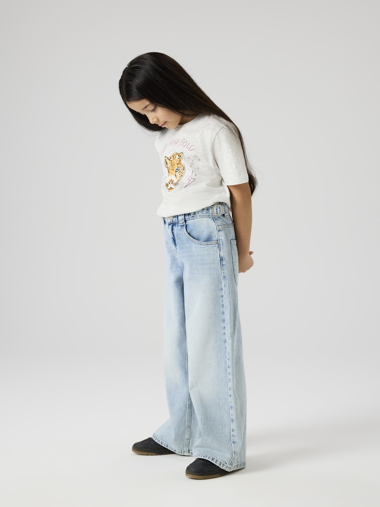 Name It lasten farkut NKFBELLA SKATER BUCKLE JEANS, vaaleansininen