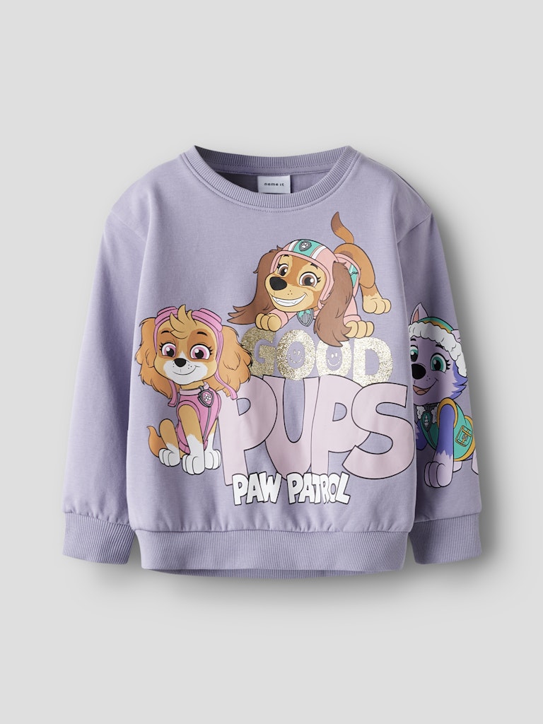 Name It lasten collegepaita NMFJARA PAW NREG SWEAT BRU NOOS, lila