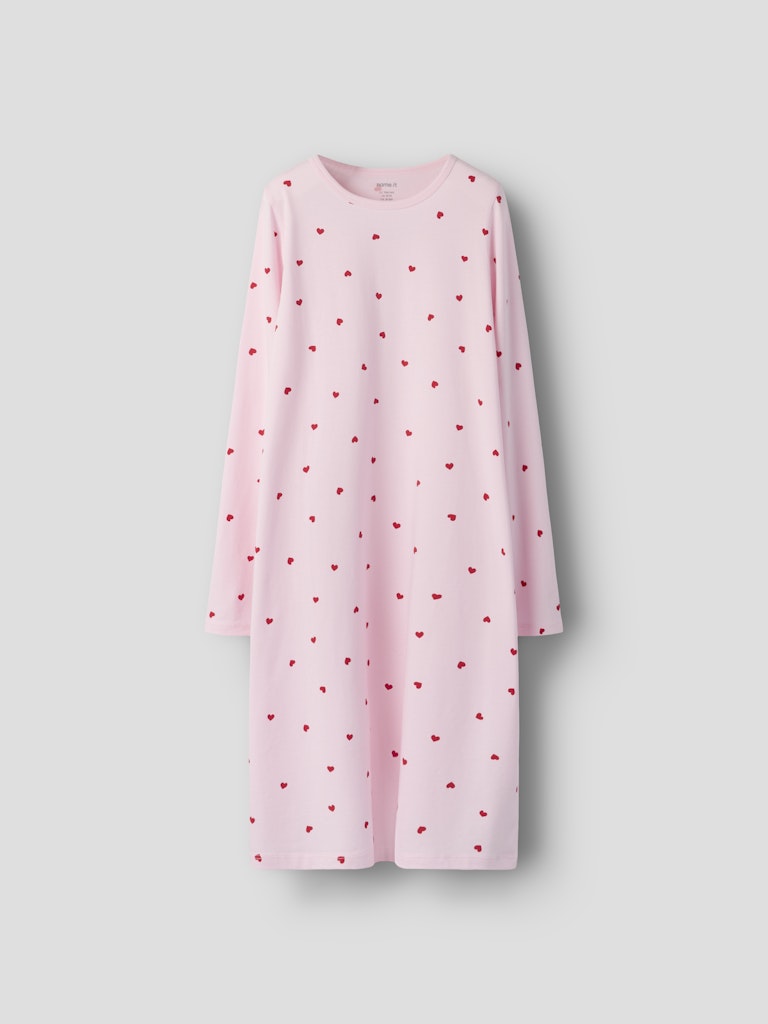 Name It lasten yöpaita NKFNIGHTGOWN HEARTS NOOS, vaaleanpunainen