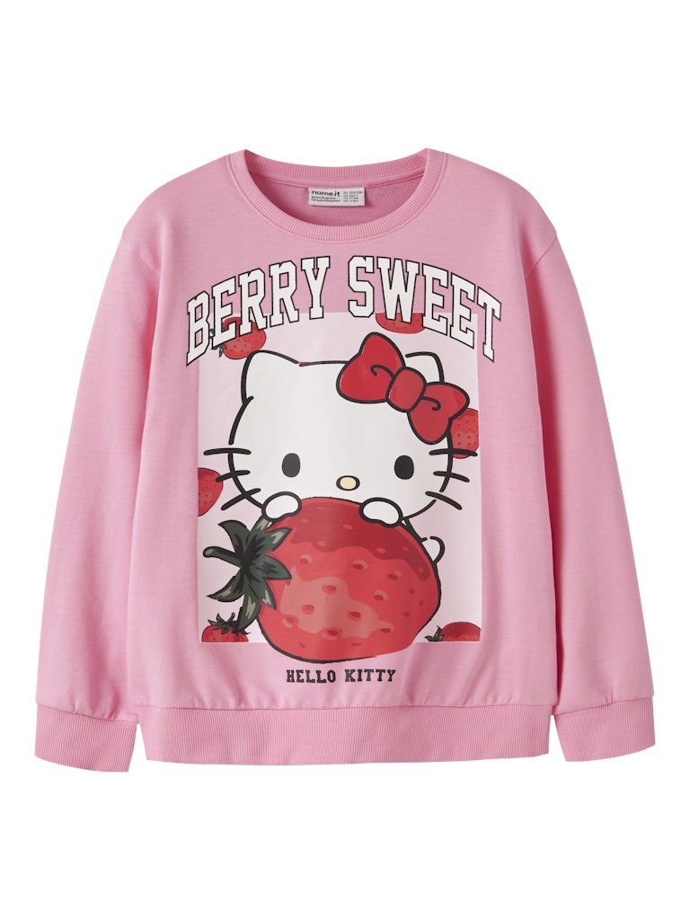 Name It lasten collegepaita Hello Kitty, vaaleanpunainen