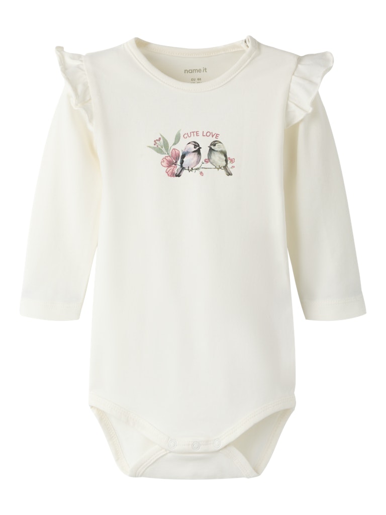 Name It body NBFBIRDY LS BODY, luonnonvalkoinen