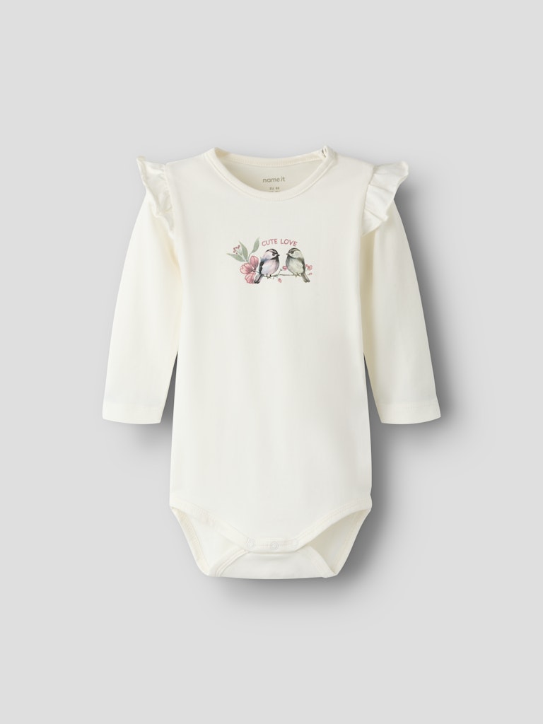 Name It body NBFBIRDY LS BODY, luonnonvalkoinen
