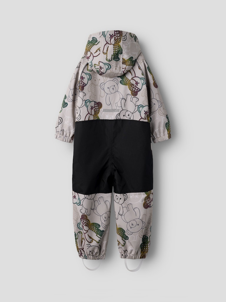 Name It lasten välikausihaalarit NMMALFASHELL08 Suit AOP FO, harmaa kuosillinen