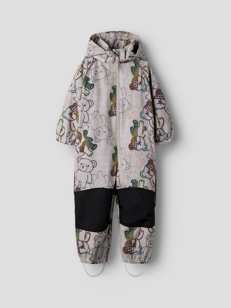 Name It lasten välikausihaalarit NMMALFASHELL08 Suit AOP FO, harmaa kuosillinen