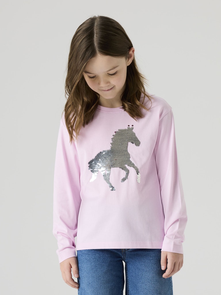 Name It lasten pitkähihainen paita NKFDASSA LS Top, vaaleanpunainen