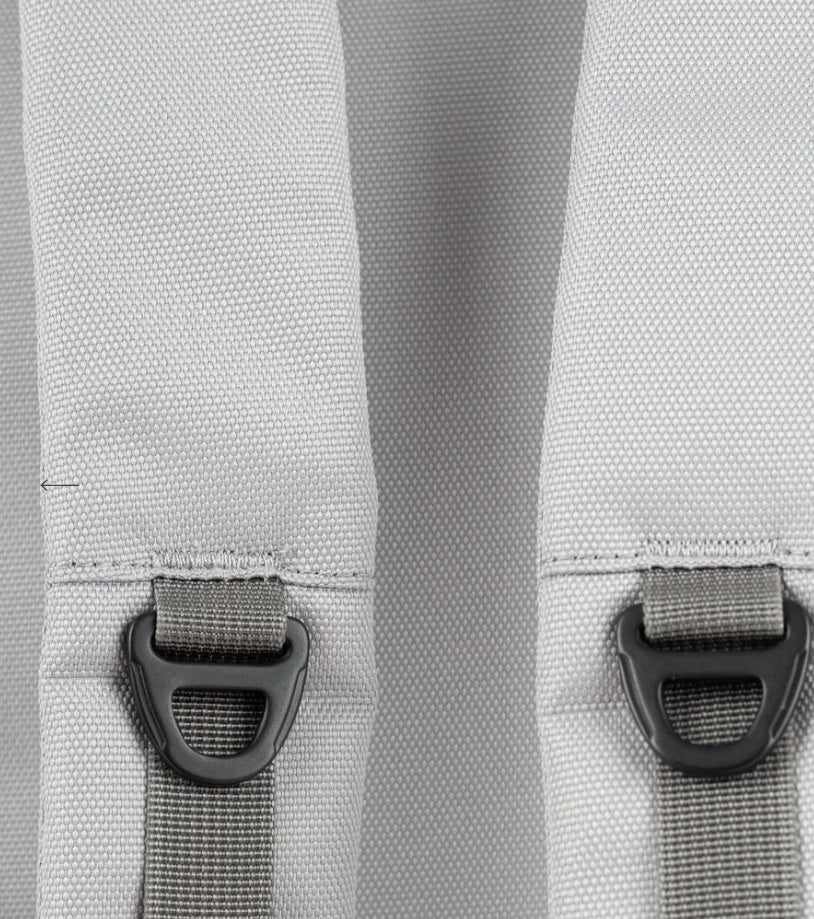 Sandqvist reppu Icon Rolltop Backpack 14'', vaaleanharmaa
