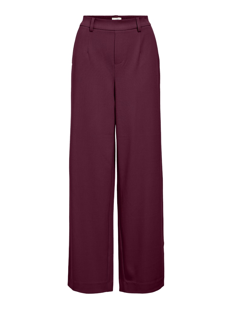 Object Naisten Housut, OBJLISA WIDE PANT NOOS H Windsor Wine